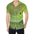 Green Pit Viper Print Men's Shirt