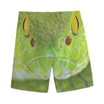 Green Pit Viper Print Men's Sports Shorts