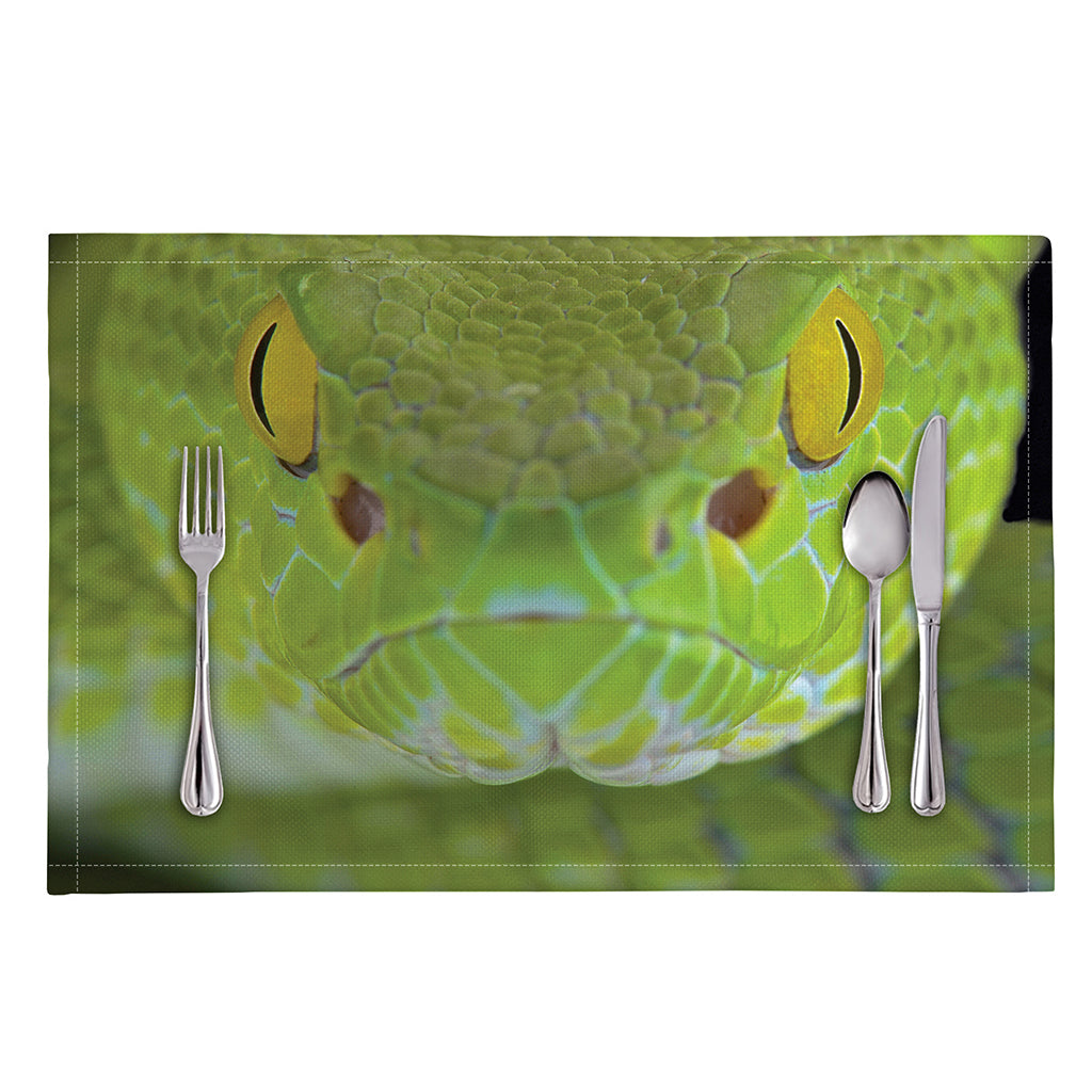 Green Pit Viper Print Placemat