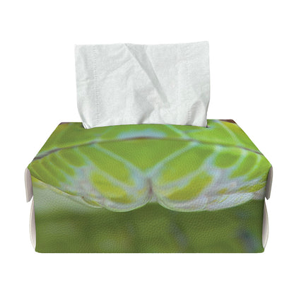Green Pit Viper Print Rectangle Tissue Box Cover