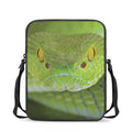 Green Pit Viper Print Rectangular Crossbody Bag