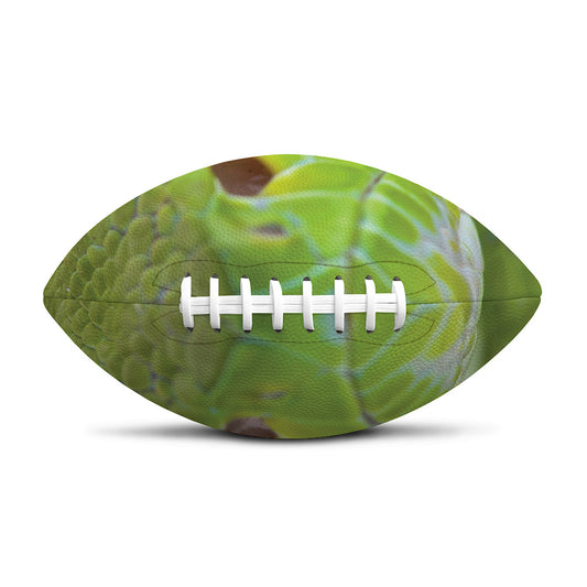 Green Pit Viper Print Rugby Ball