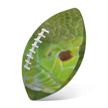 Green Pit Viper Print Rugby Ball
