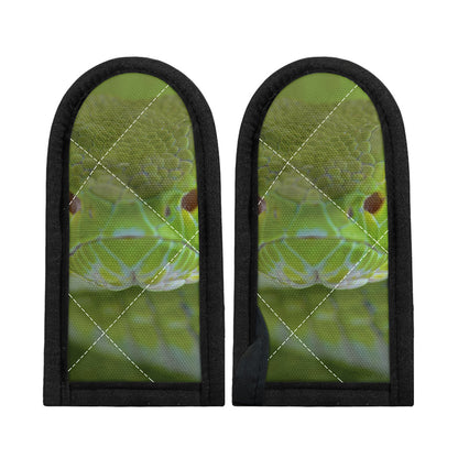 Green Pit Viper Print Skillet Handle Cover
