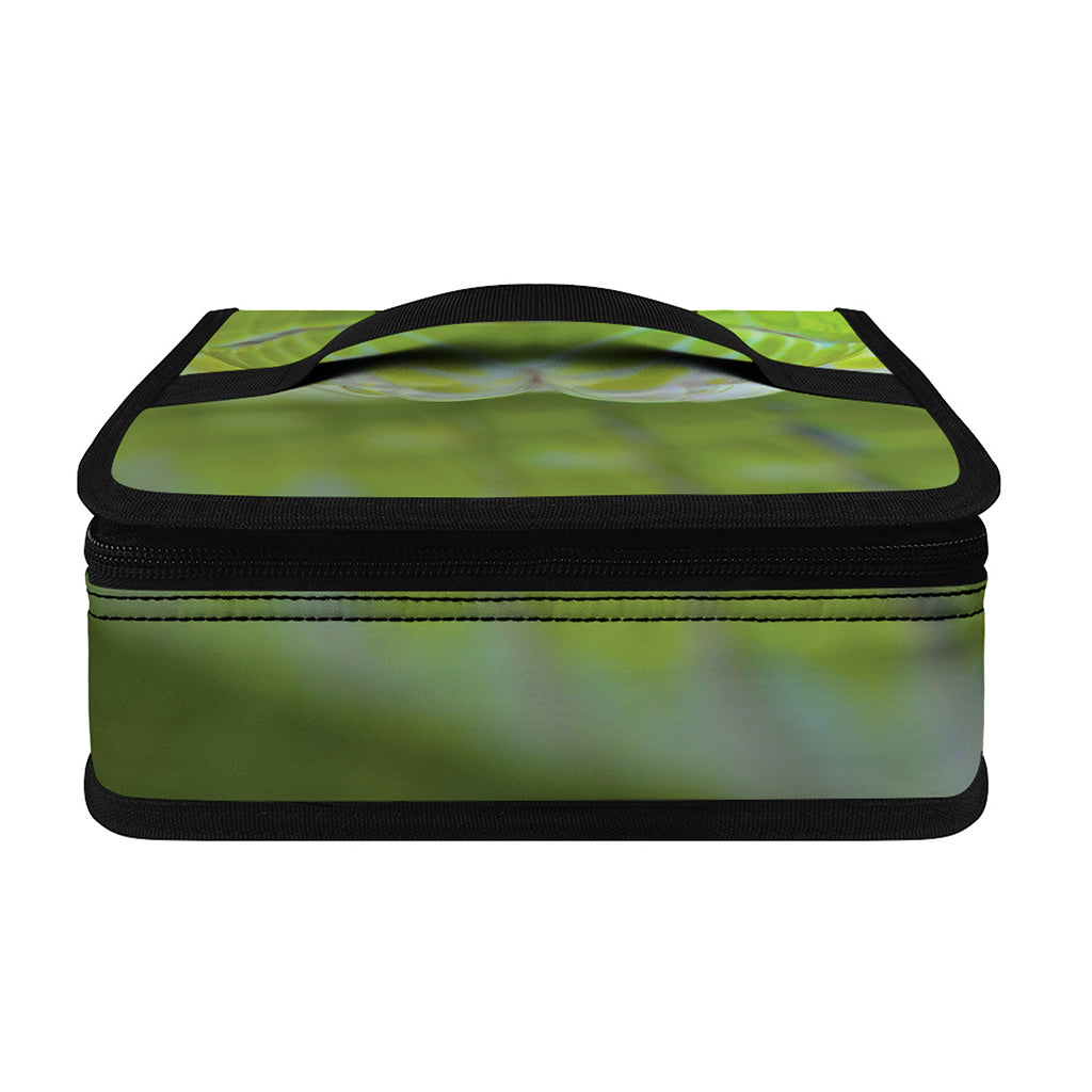 Green Pit Viper Print Small Lunch Bag