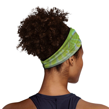 Green Pit Viper Print Sports Headband