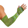 Green Pit Viper Print Sun Protection Arm Sleeves
