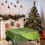Green Pit Viper Print Tablecloth