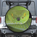 Green Pit Viper Print Tire Cover With Camera Hole