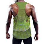 Green Pit Viper Print Training Tank Top