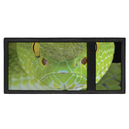 Green Pit Viper Print Trifold Wallet