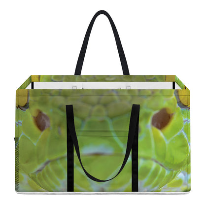 Green Pit Viper Print Utility Tote Bag