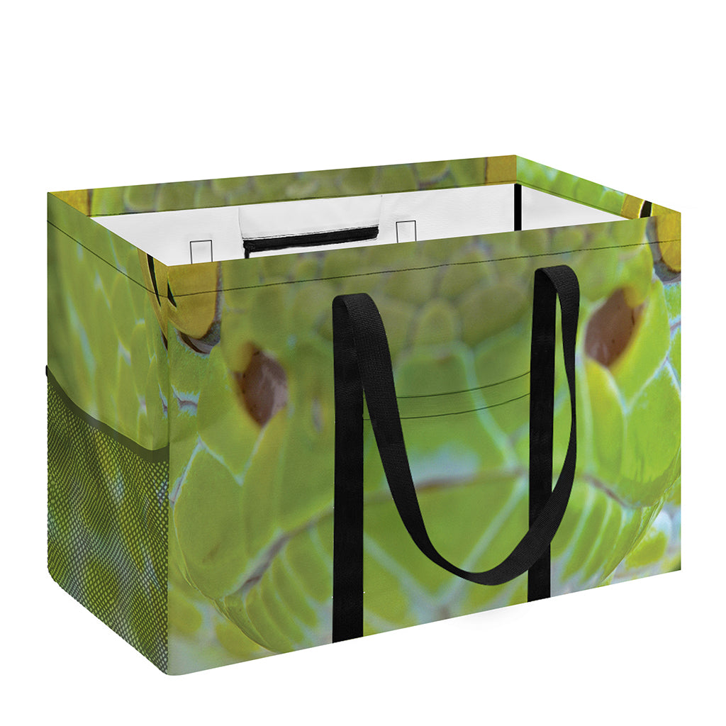 Green Pit Viper Print Utility Tote Bag