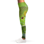 Green Pit Viper Print Women's Leggings