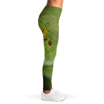 Green Pit Viper Print Women's Leggings