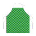 Green Plaid Saint Patrick's Day Print Adjustable Apron