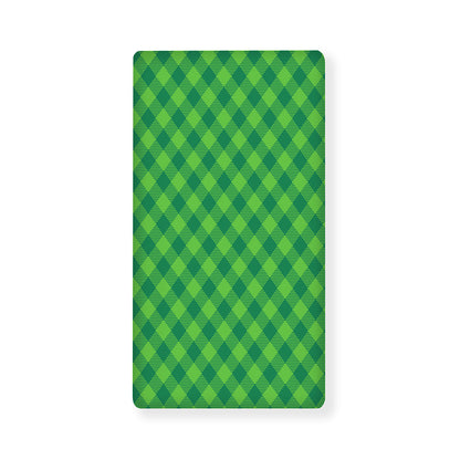 Green Plaid Saint Patrick's Day Print Baby Crib Sheet