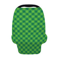 Green Plaid Saint Patrick's Day Print Baby Seat Cover