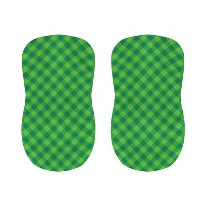 Green Plaid Saint Patrick's Day Print Bar Stool Covers