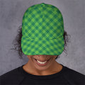 Green Plaid Saint Patrick's Day Print Baseball Cap