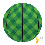Green Plaid Saint Patrick's Day Print Basketball