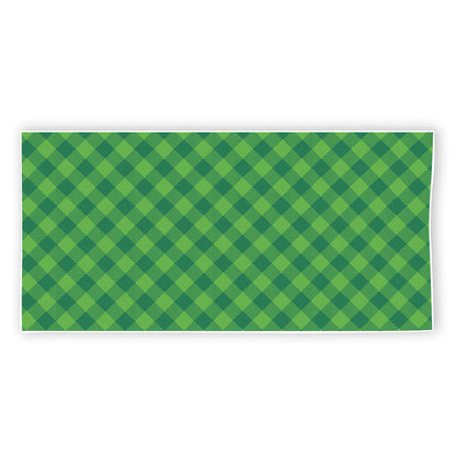 Green Plaid Saint Patrick's Day Print Beach Towel