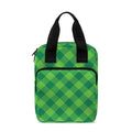 Green Plaid Saint Patrick's Day Print Bible Tote Bag