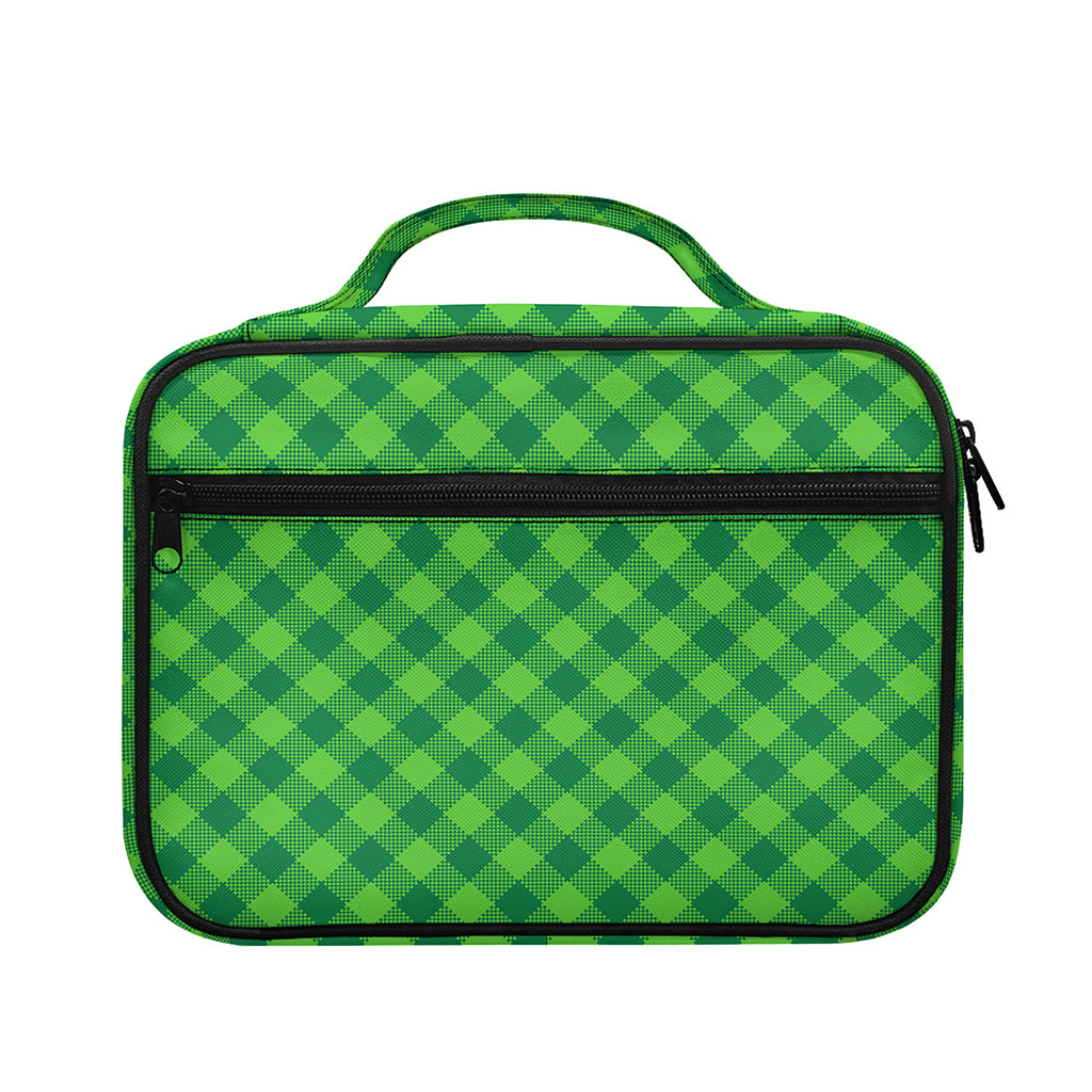 Green Plaid Saint Patrick's Day Print Briefcase Bible Bag