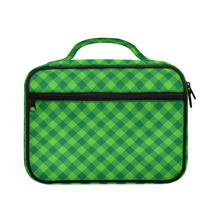 Green Plaid Saint Patrick's Day Print Briefcase Bible Bag