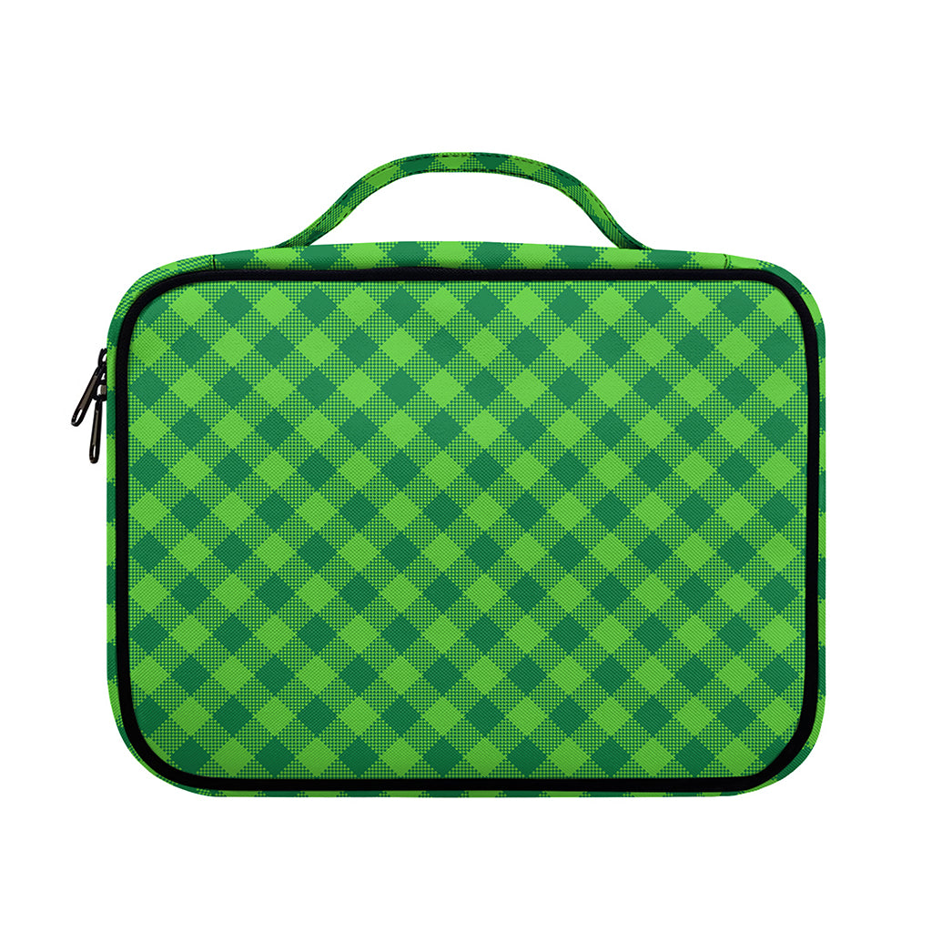 Green Plaid Saint Patrick's Day Print Briefcase Bible Bag