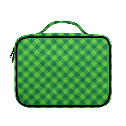 Green Plaid Saint Patrick's Day Print Briefcase Bible Bag