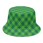 Green Plaid Saint Patrick's Day Print Bucket Hat
