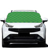 Green Plaid Saint Patrick's Day Print Car Windshield Snow Cover