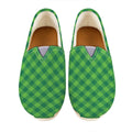 Green Plaid Saint Patrick's Day Print Casual Shoes