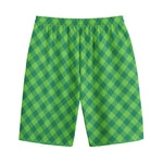 Green Plaid Saint Patrick's Day Print Cotton Shorts