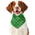 Green Plaid Saint Patrick's Day Print Dog Bandana