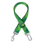 Green Plaid Saint Patrick's Day Print Dog Seat Belt