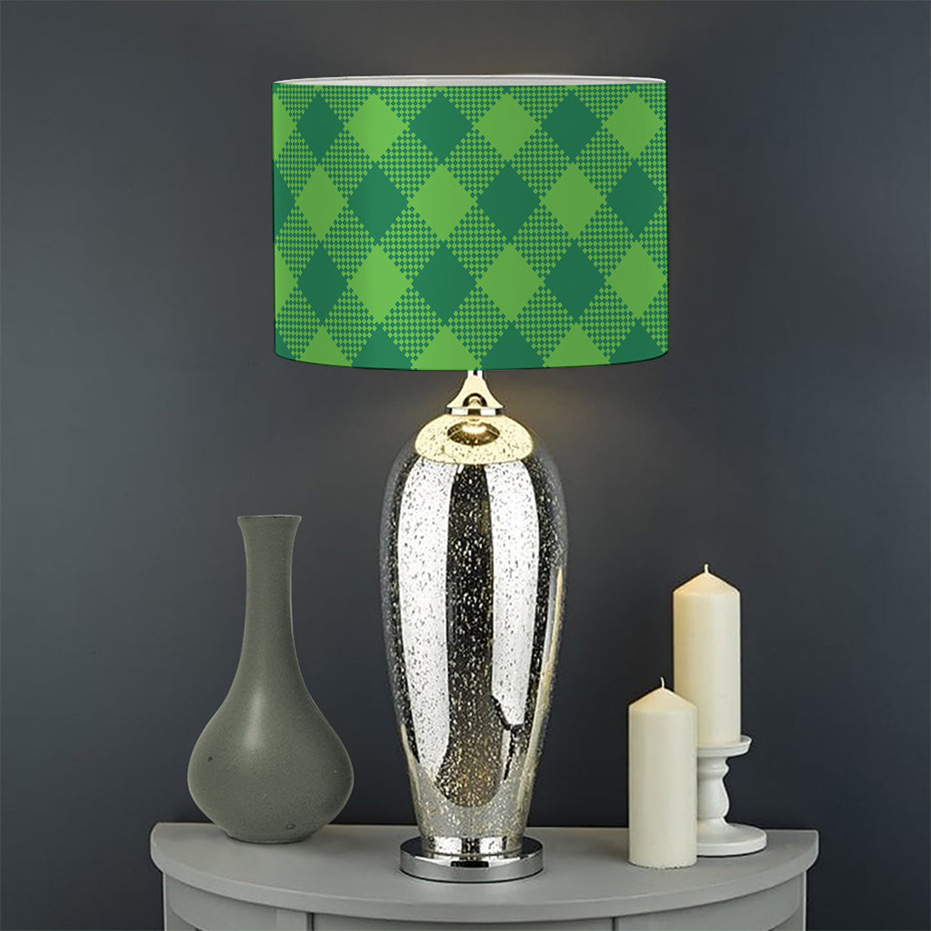 Green Plaid Saint Patrick's Day Print Drum Lamp Shade