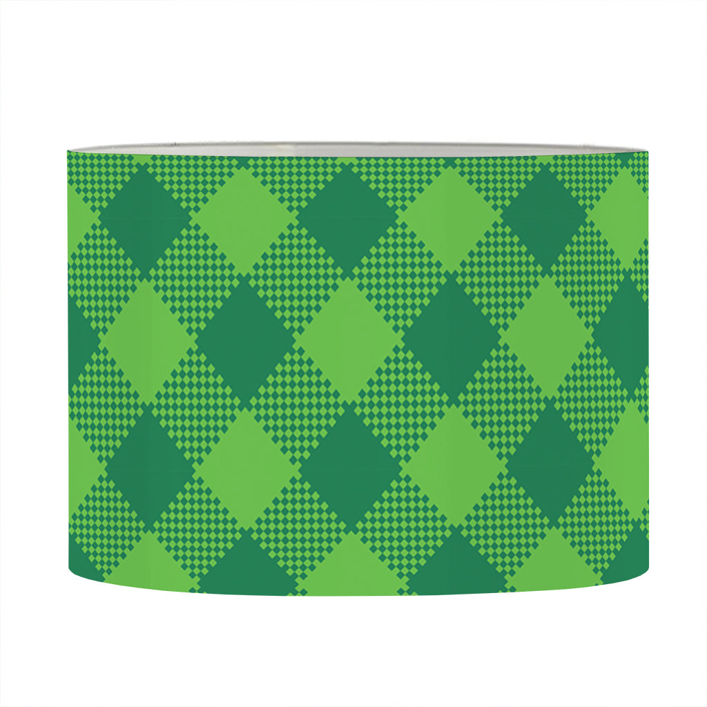 Green Plaid Saint Patrick's Day Print Drum Lamp Shade
