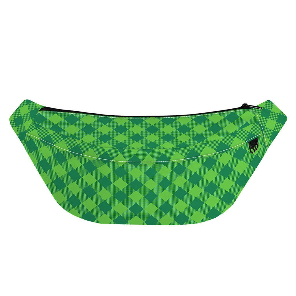 Green Plaid Saint Patrick's Day Print Fanny Pack