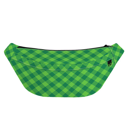 Green Plaid Saint Patrick's Day Print Fanny Pack