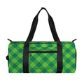 Green Plaid Saint Patrick's Day Print Gym Bag