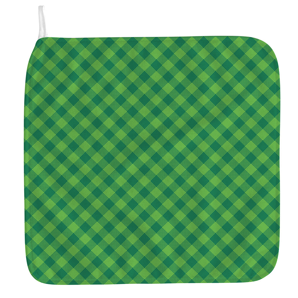 Green Plaid Saint Patrick's Day Print Hand Towel