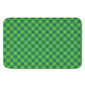 Green Plaid Saint Patrick's Day Print Indoor Door Mat
