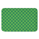 Green Plaid Saint Patrick's Day Print Indoor Door Mat