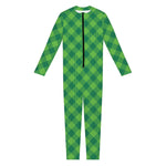 Green Plaid Saint Patrick's Day Print Jumpsuit