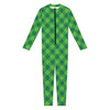 Green Plaid Saint Patrick's Day Print Jumpsuit