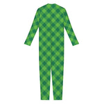 Green Plaid Saint Patrick's Day Print Jumpsuit