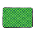 Green Plaid Saint Patrick's Day Print Kitchen Mat