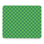 Green Plaid Saint Patrick's Day Print Mouse Pad